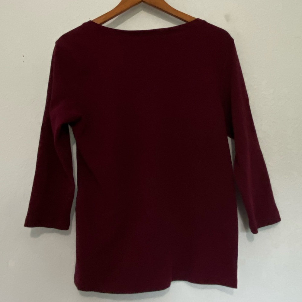 Karen Scott Red Top - Picture 3 of 4